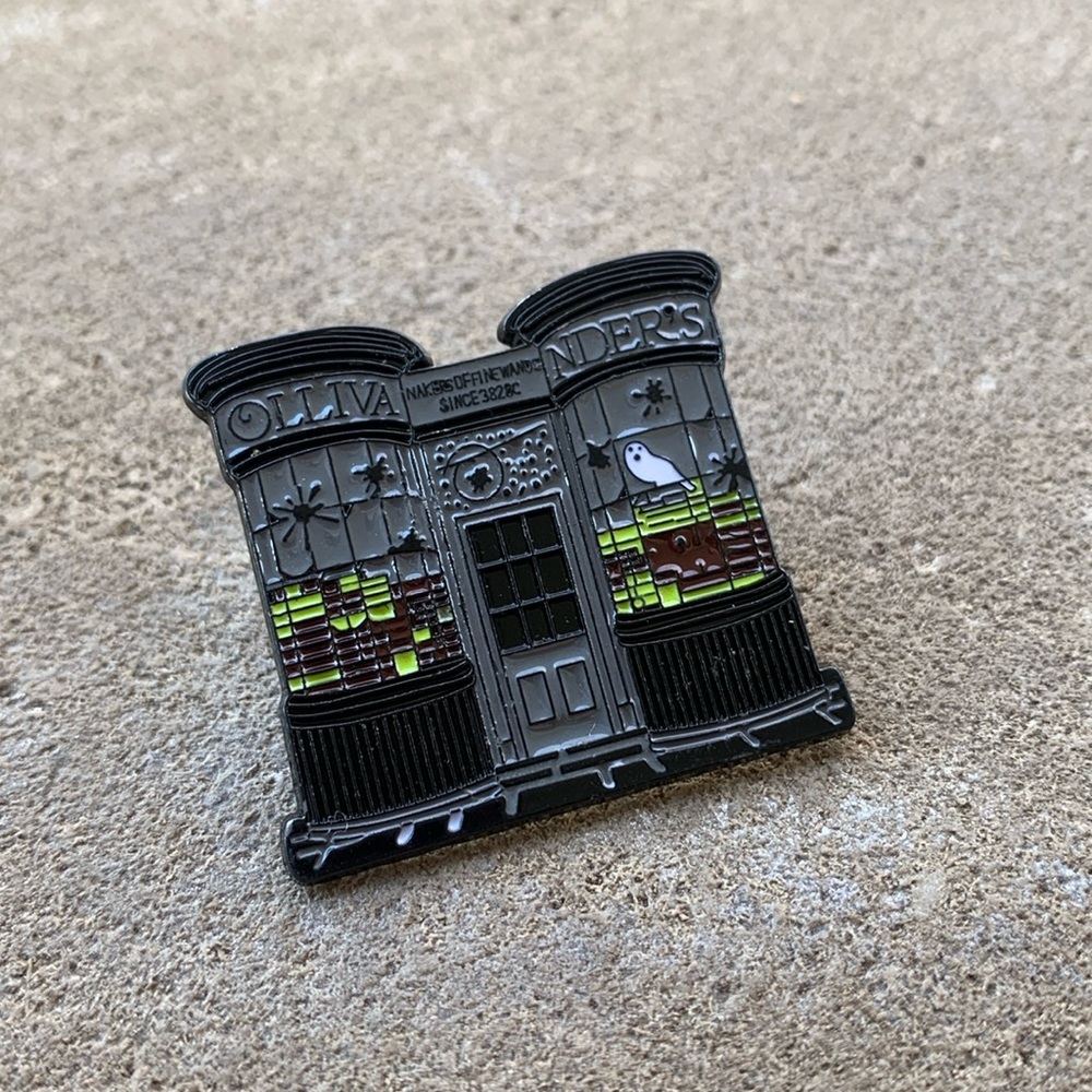 Ollivanders wand shop Harry Potter enamel pin
